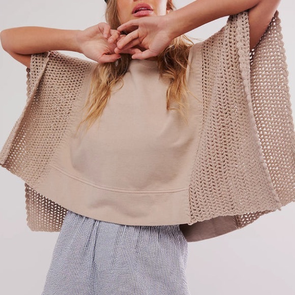 Free People Sweaters - FREE PEOPLE This Is Me Poncho Kaftan, Size M